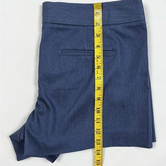 LOFT Women Size 12 Stretch Blue Riviera High Waisted Shorts NWOT - Picture 5 of 8